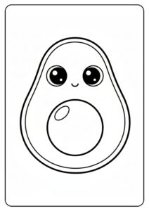 Avocado schattig baby