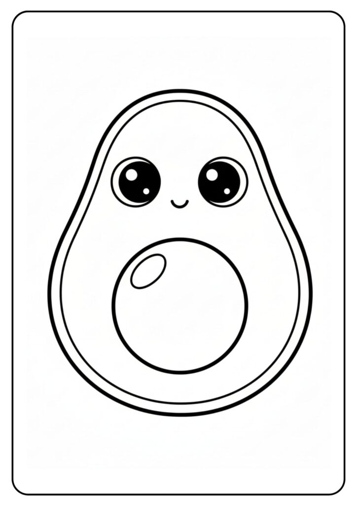 Avocado schattig baby