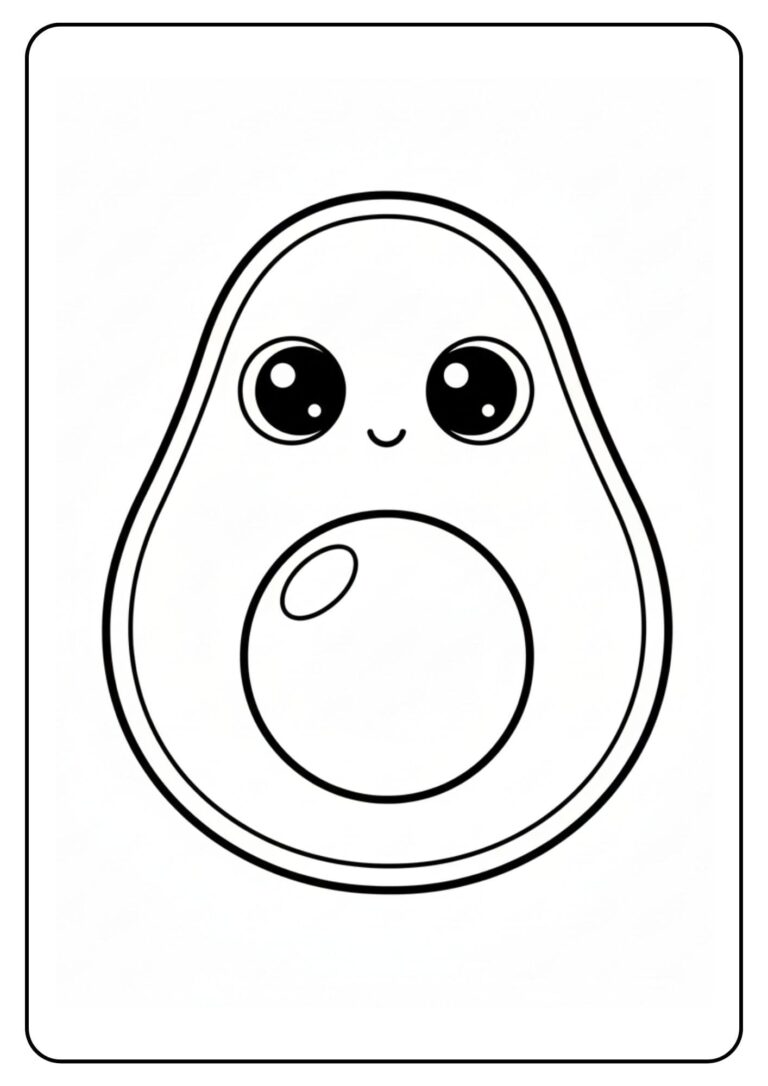 Avocado schattig baby