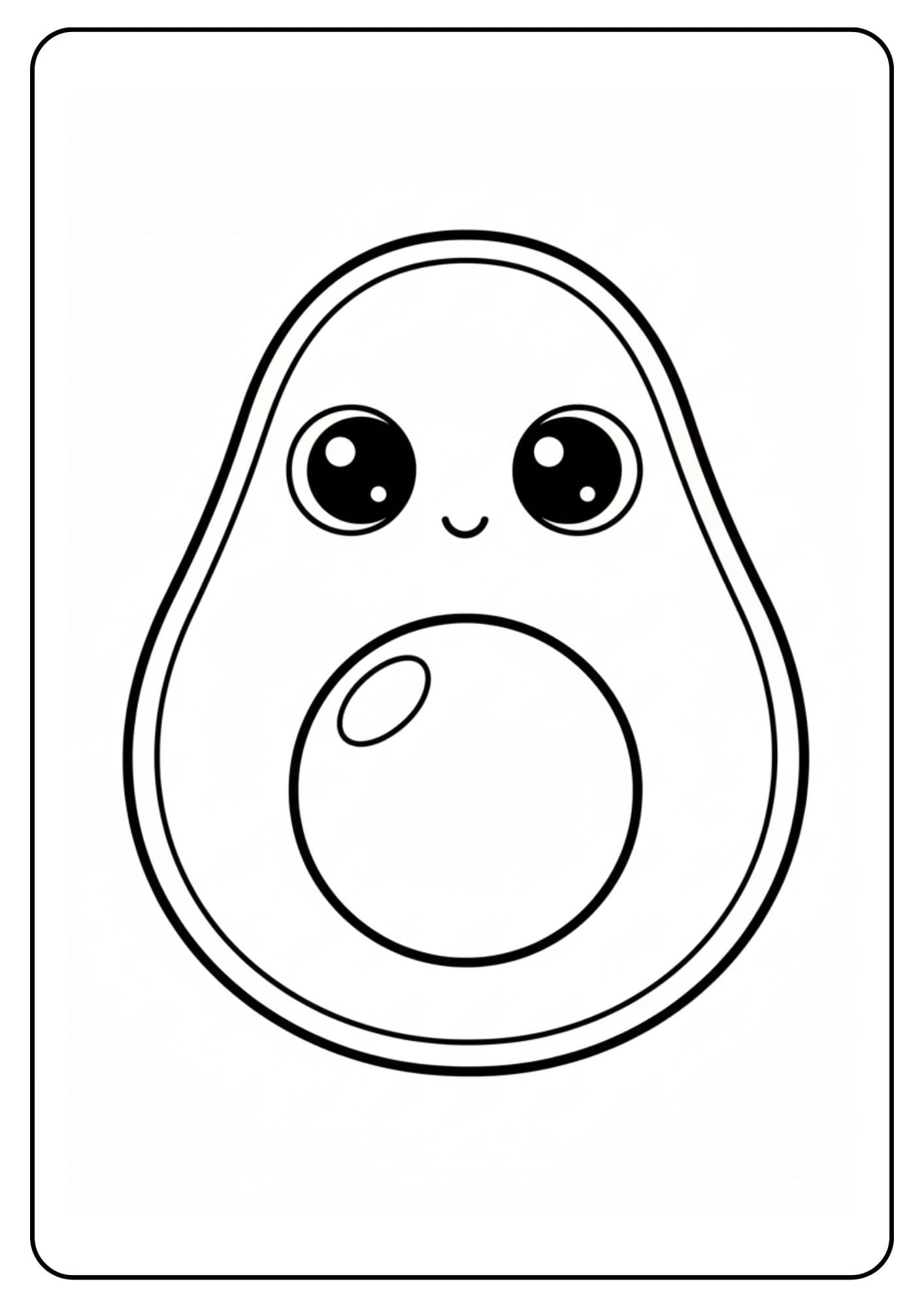 Avocado schattig baby