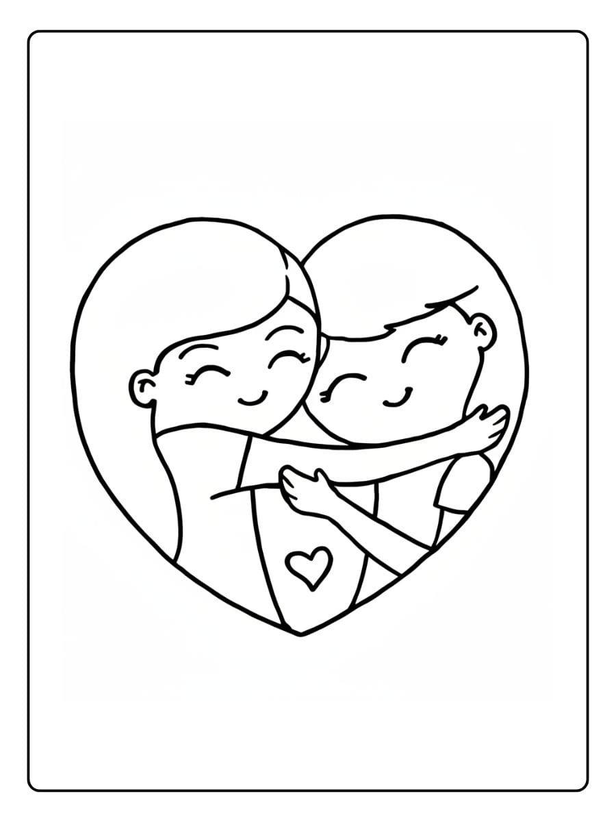 BFF Kleurplaat Schattig (8)