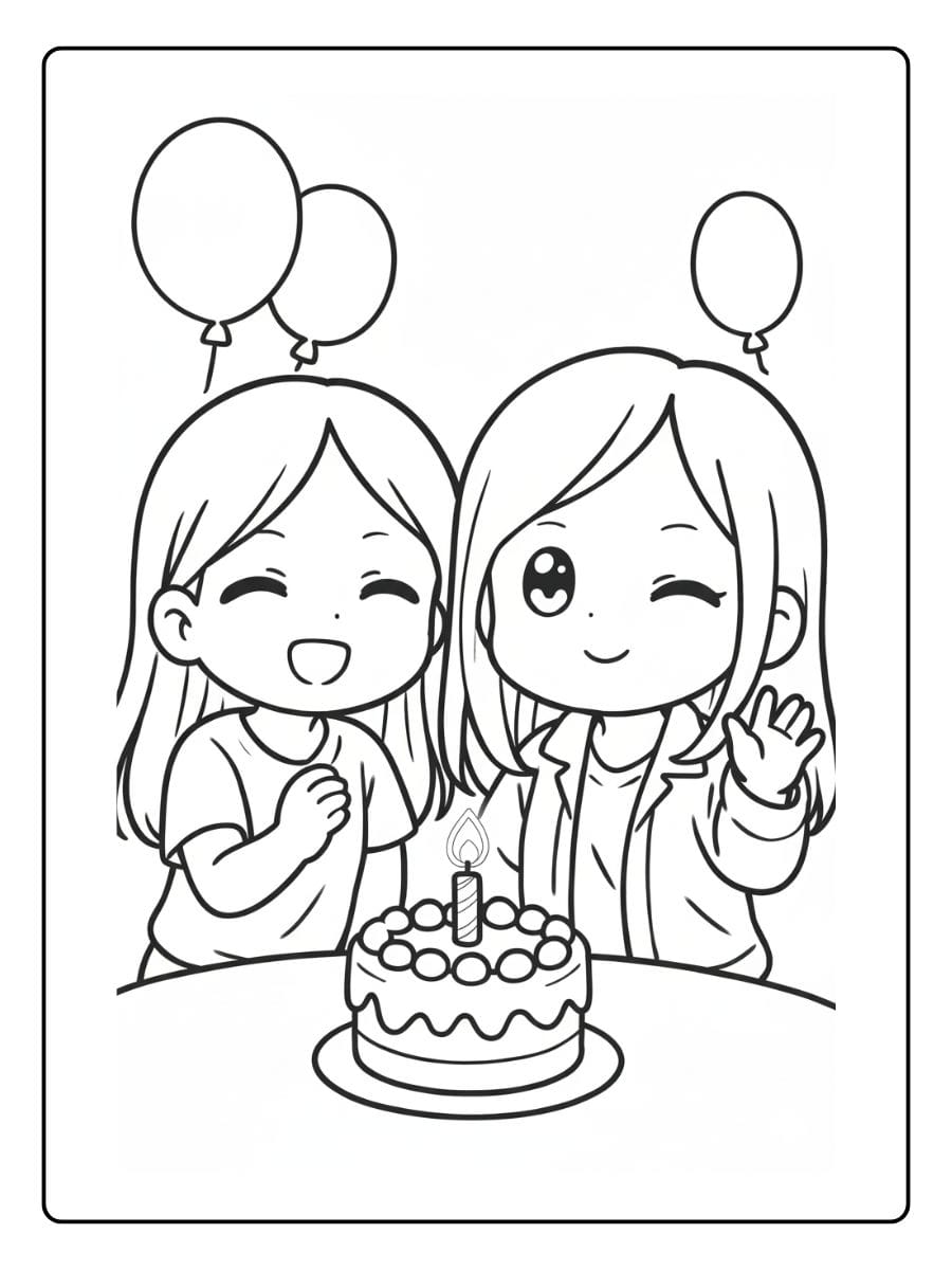 BFF Kleurplaat Schattig (9)