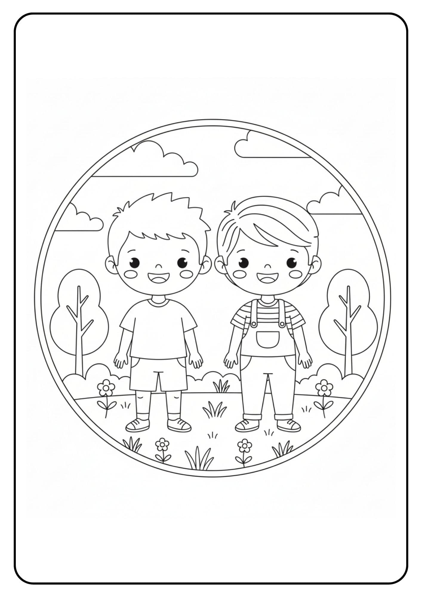 BFF schattig jongens duo