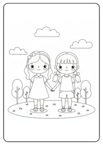 BFF schattig meiden duo