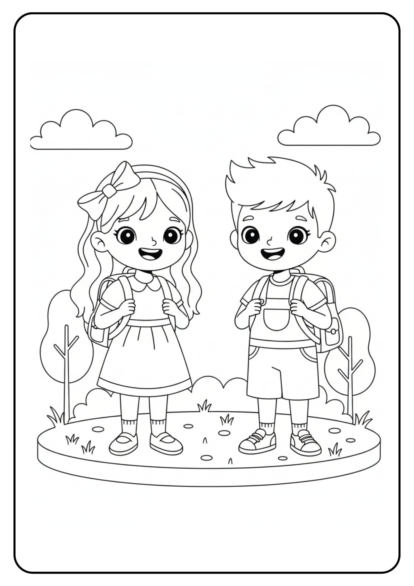 BFF schattig op school