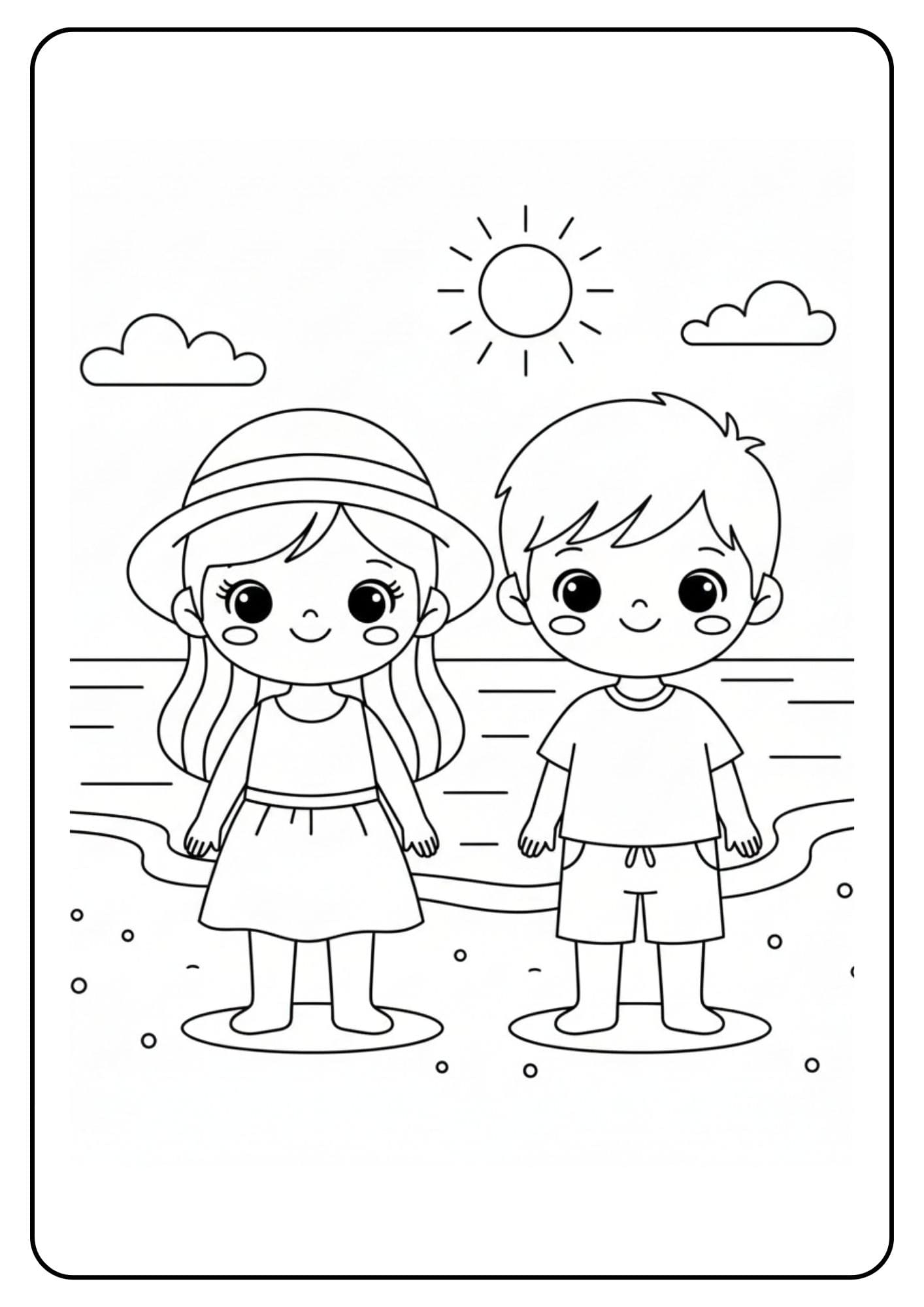 BFF schattig strand dag