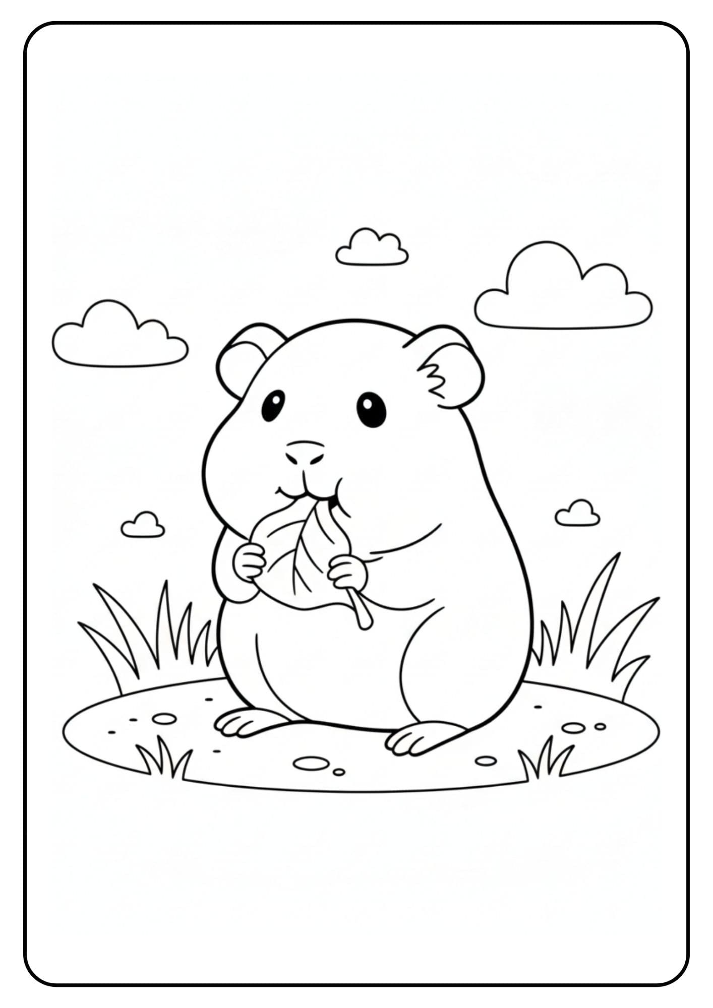 Cavia schattig etend