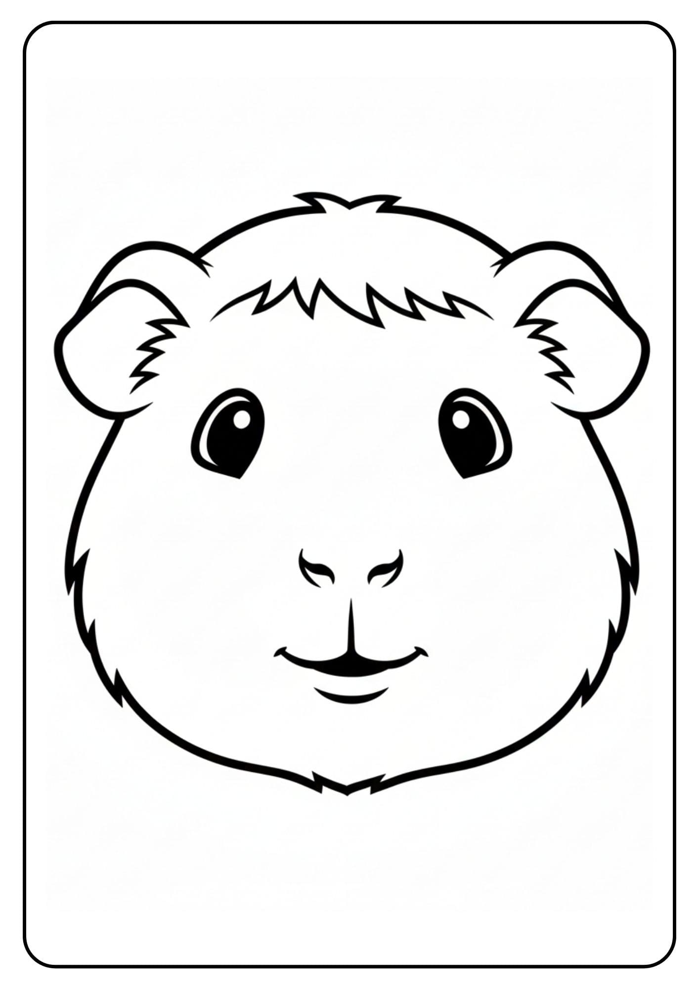 Cavia schattig gezicht