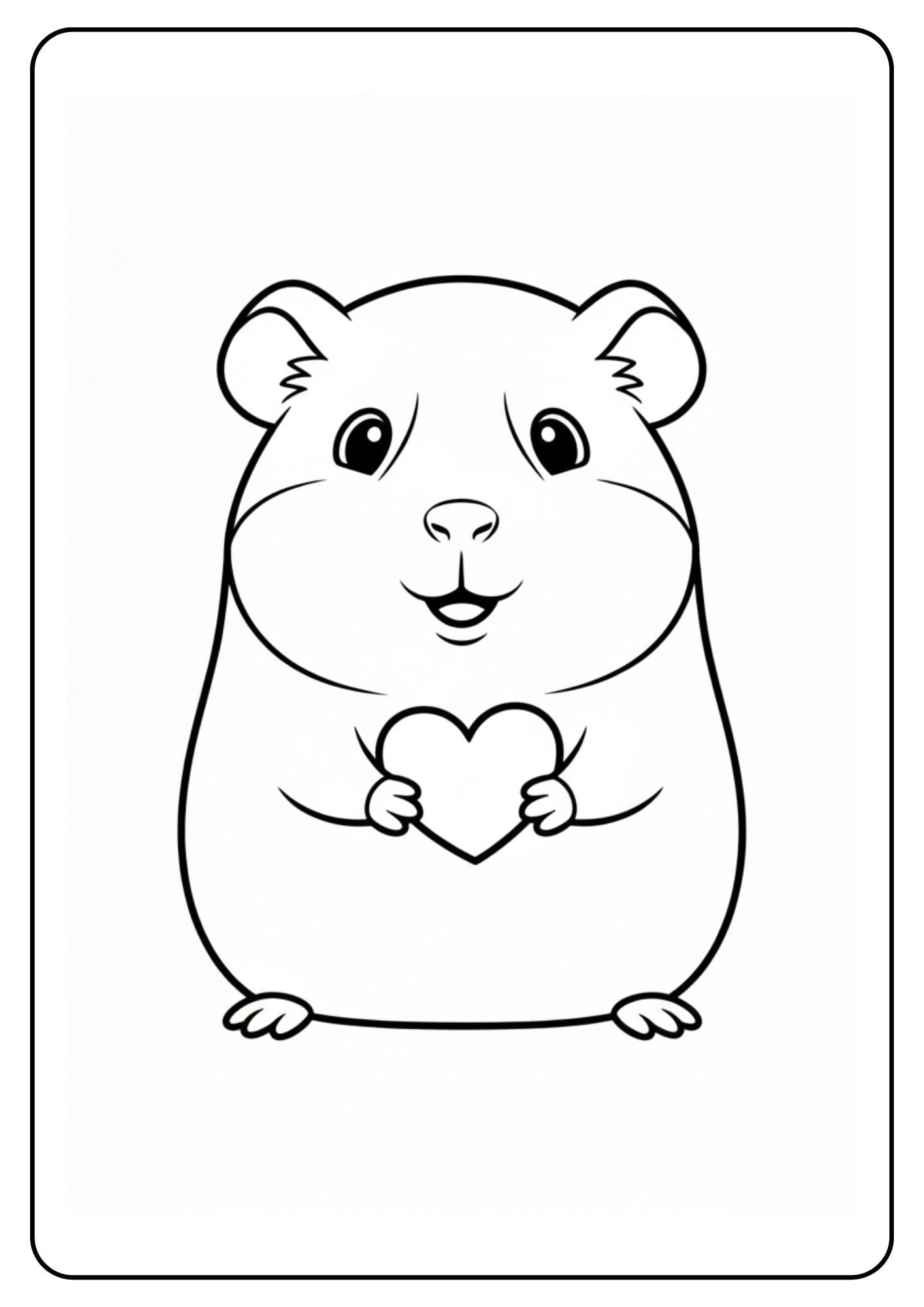 Cavia schattig met hartje