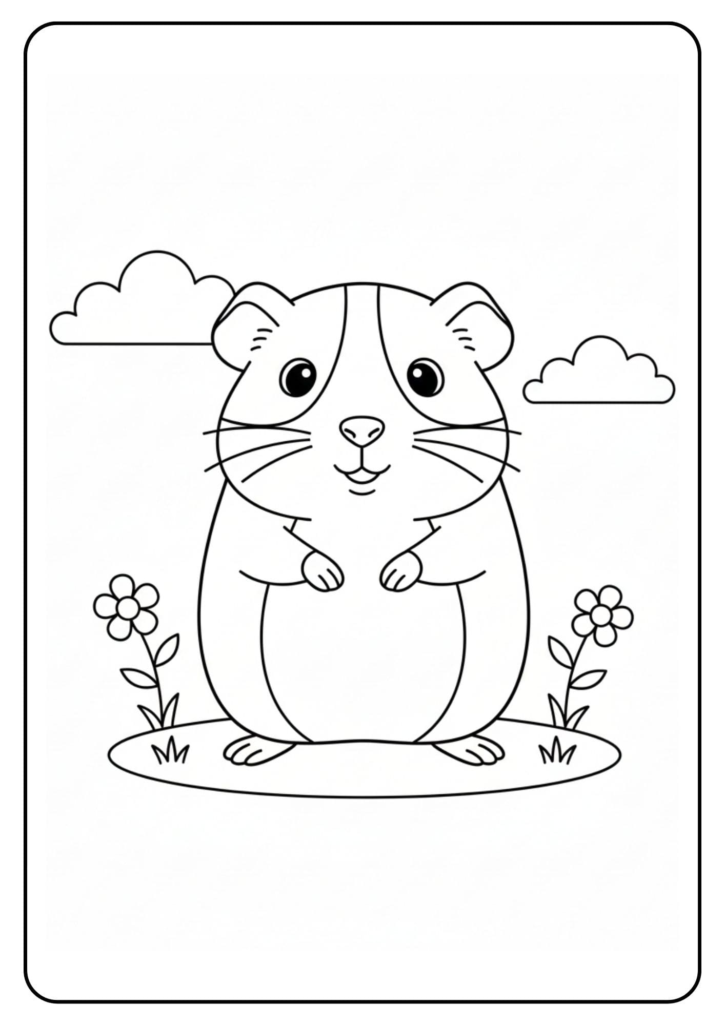 Cavia schattig staand