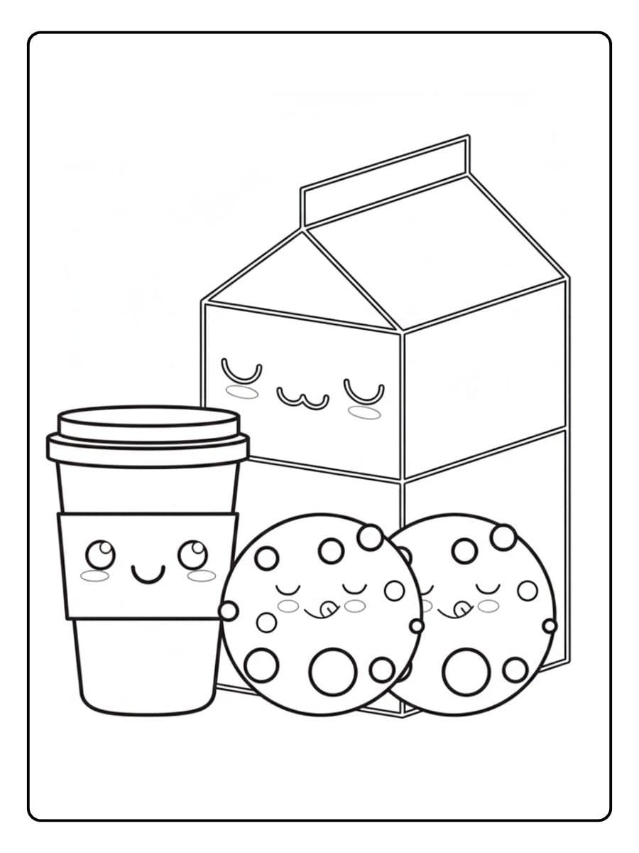 Gratis kleurplaten schattig eten De vrolijke kaas