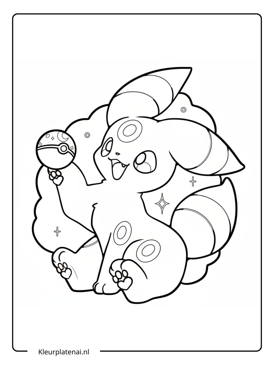 Kleurplaat Pokemon Schattig (18)