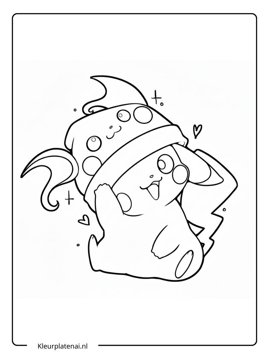 Kleurplaat Pokemon Schattig (2)