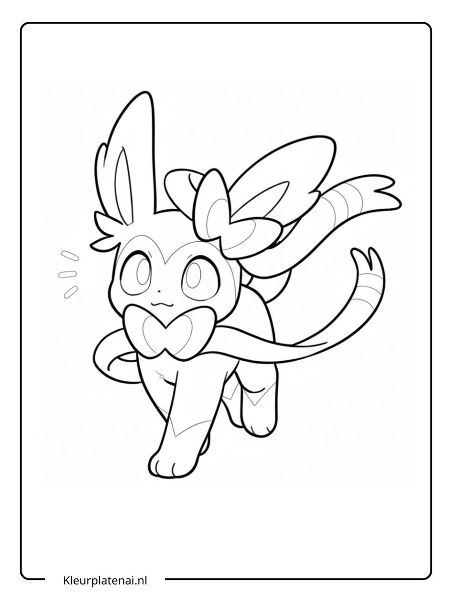 Kleurplaat Pokemon Schattig (3)