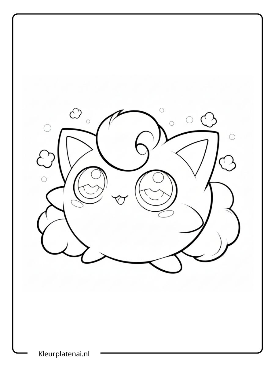 Kleurplaat Pokemon Schattig (4)