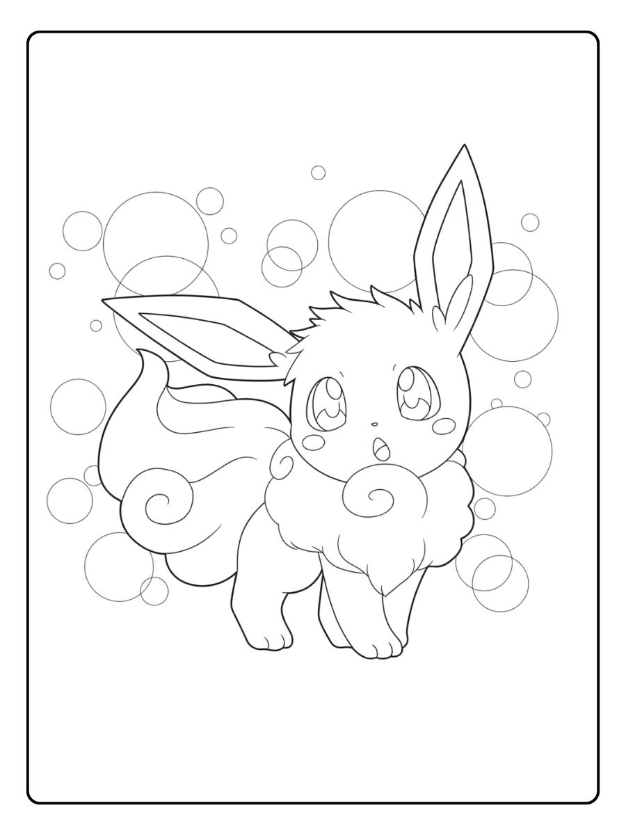 Kleurplaat Pokemon Schattig Squirtle op Avontuur