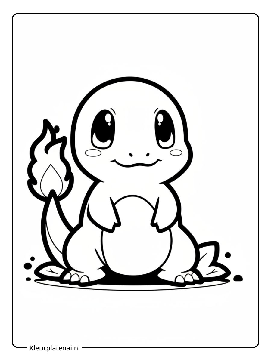 Kleurplaat Pokemon Schattig