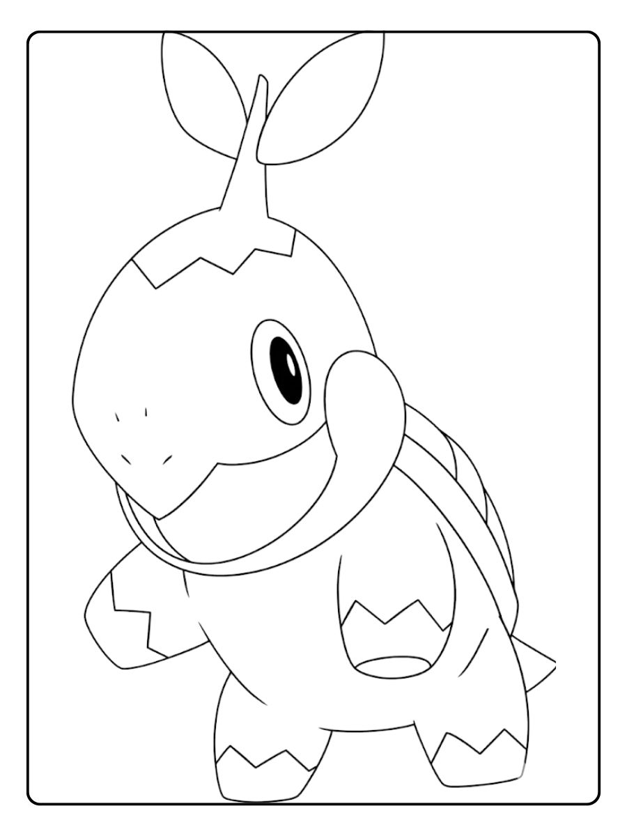 Kleurplaat Pokemon schattig Glimlachende Gloom