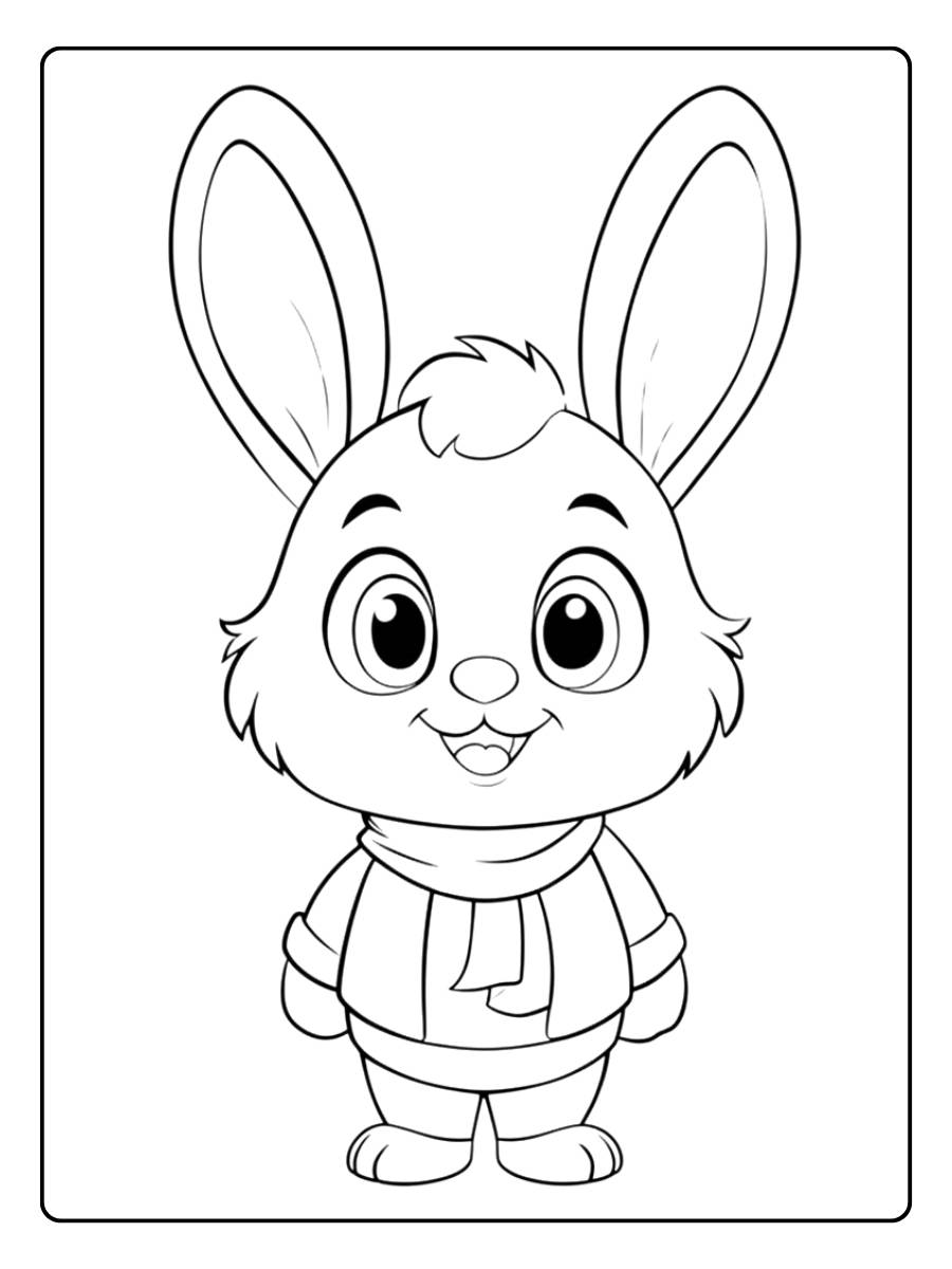 Kleurplaat Schattig Slapend Diertje