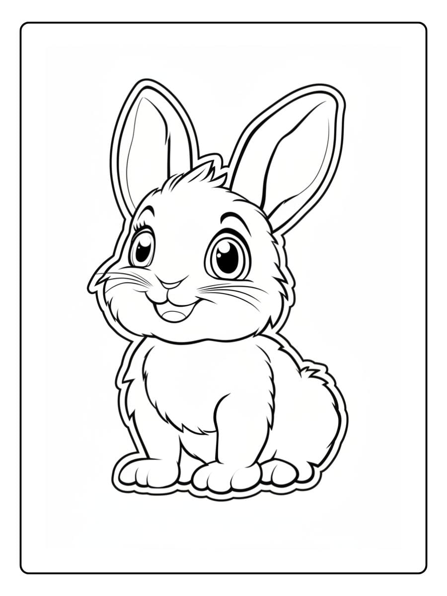 Kleurplaat Schattige Dieren (3)