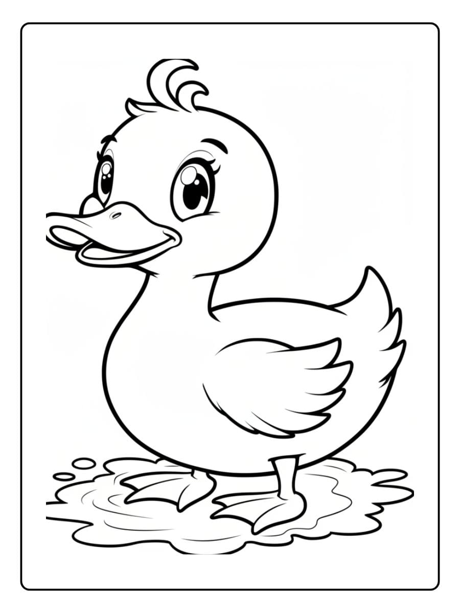 Kleurplaat Schattige Dieren (5)