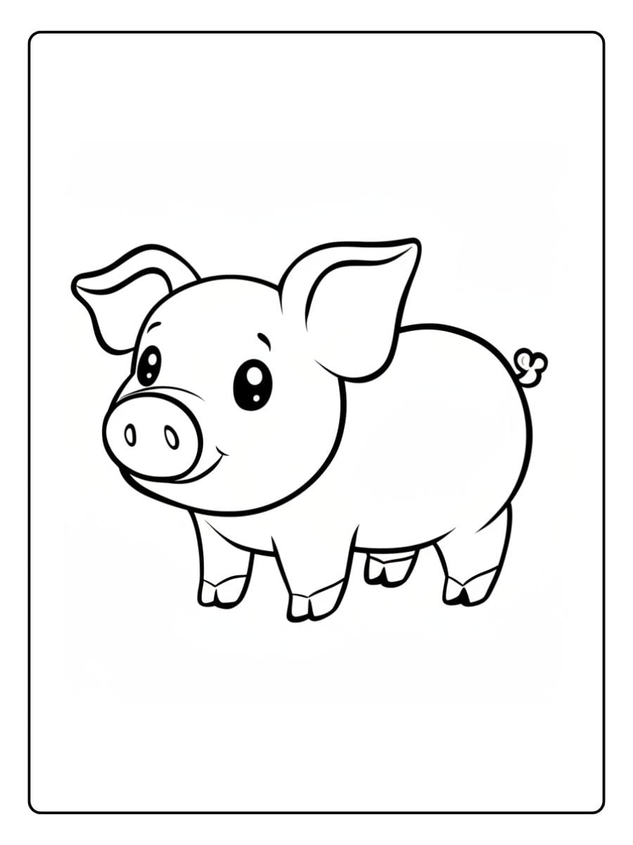 Kleurplaat Schattige Dieren (7)