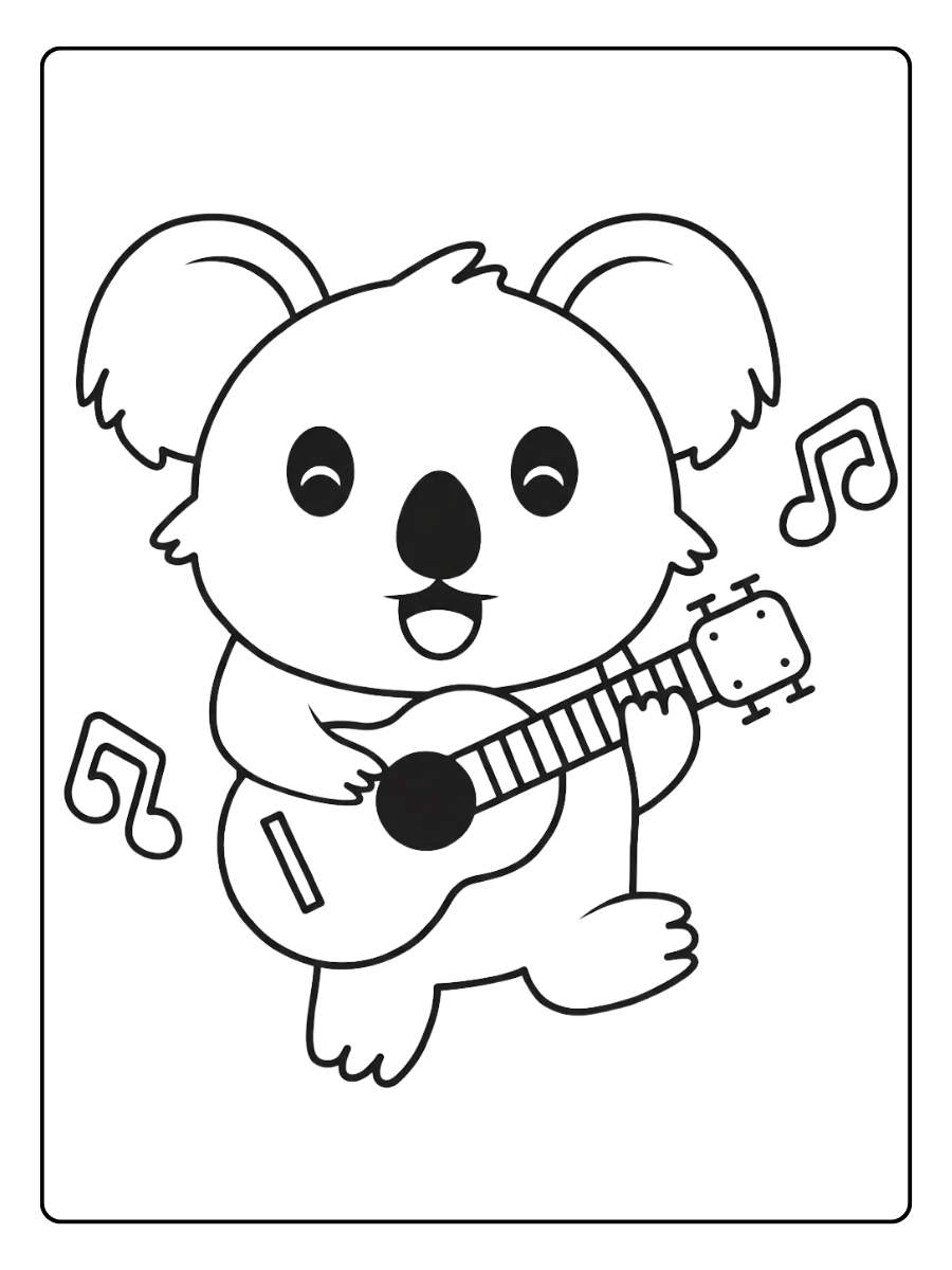 Kleurplaat Schattige Dieren De Eenhoorn in het Wolkenland