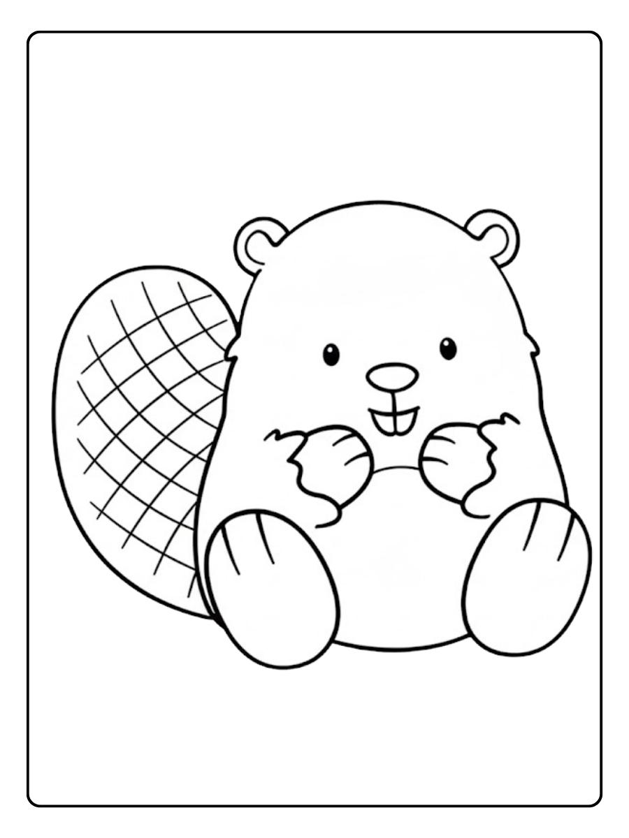 Kleurplaat Schattige Dieren De Eenhoorn met Vrienden