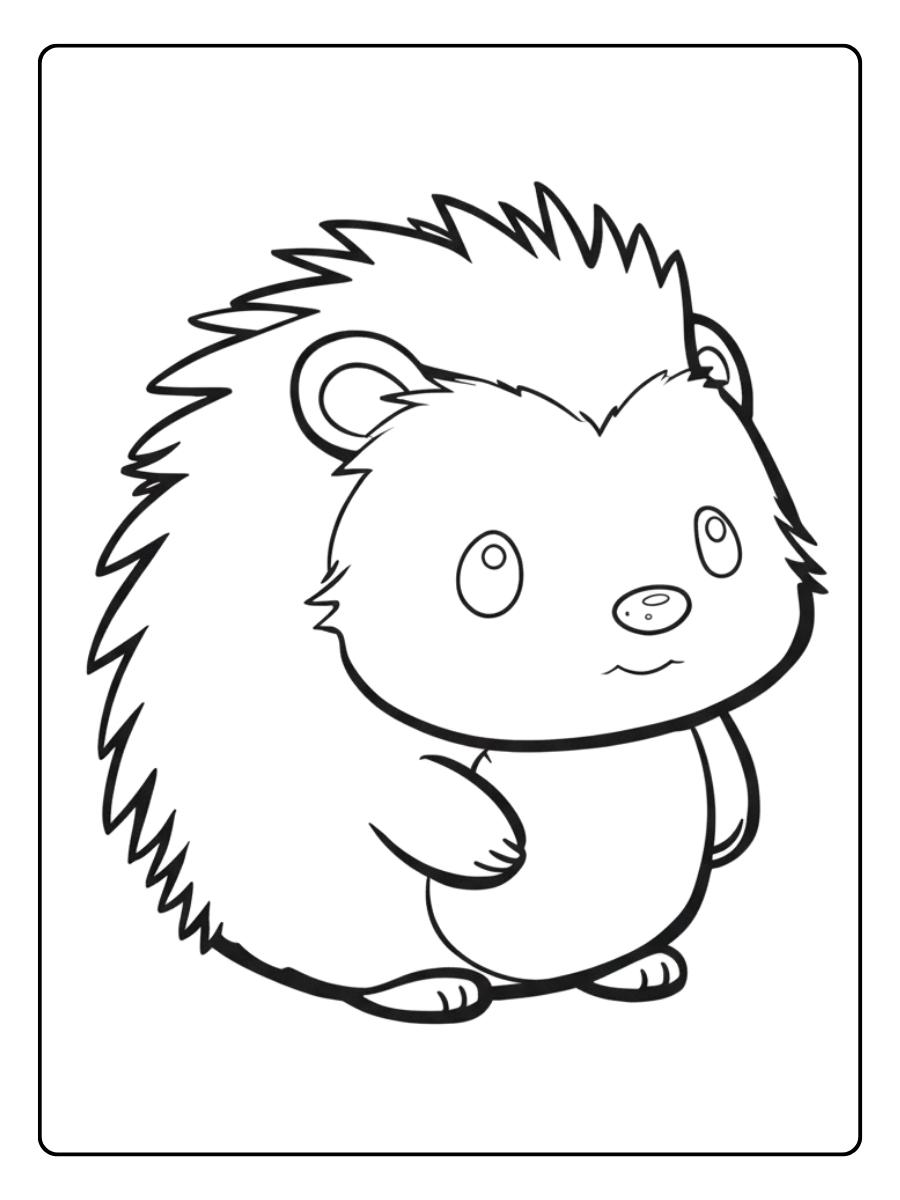 Kleurplaat Schattige Dieren Knuffelmoment