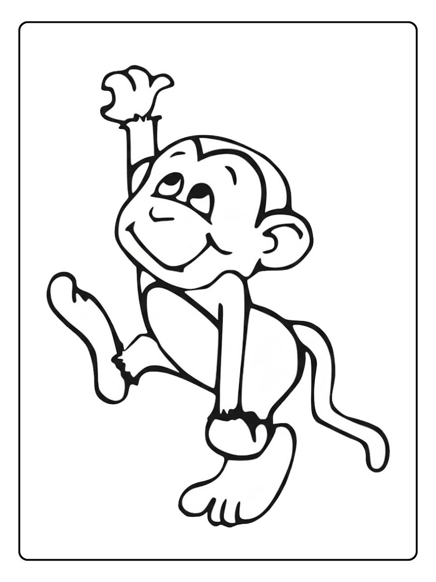 Kleurplaat Schattige Dieren met Bloemenkrans