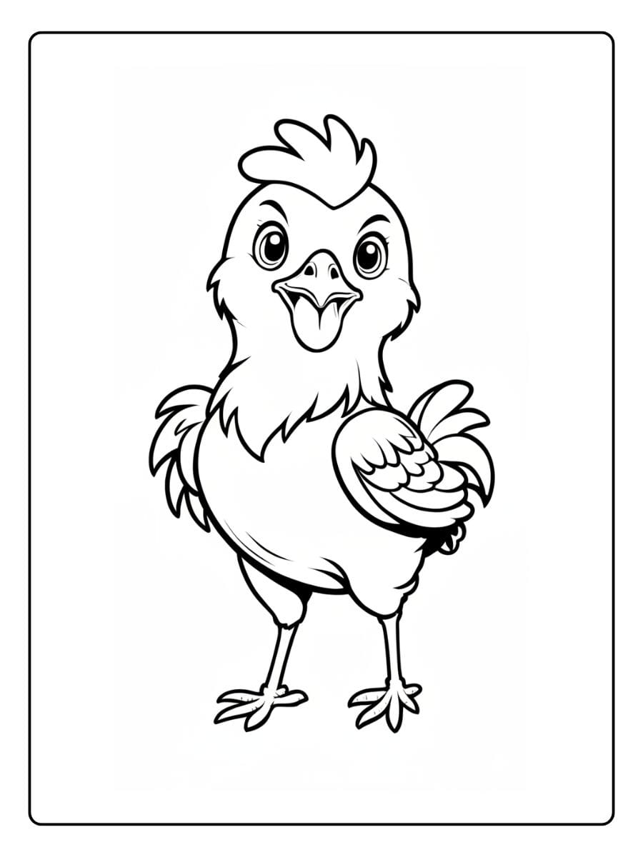 Kleurplaat Schattige Diertjes (10)