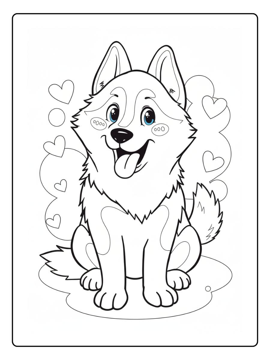 Kleurplaat Schattige Diertjes (6)