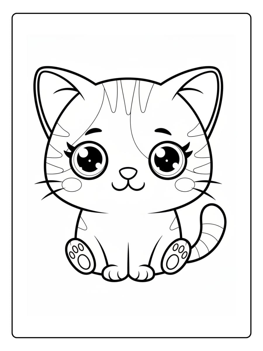 Kleurplaat Schattige Diertjes (8)