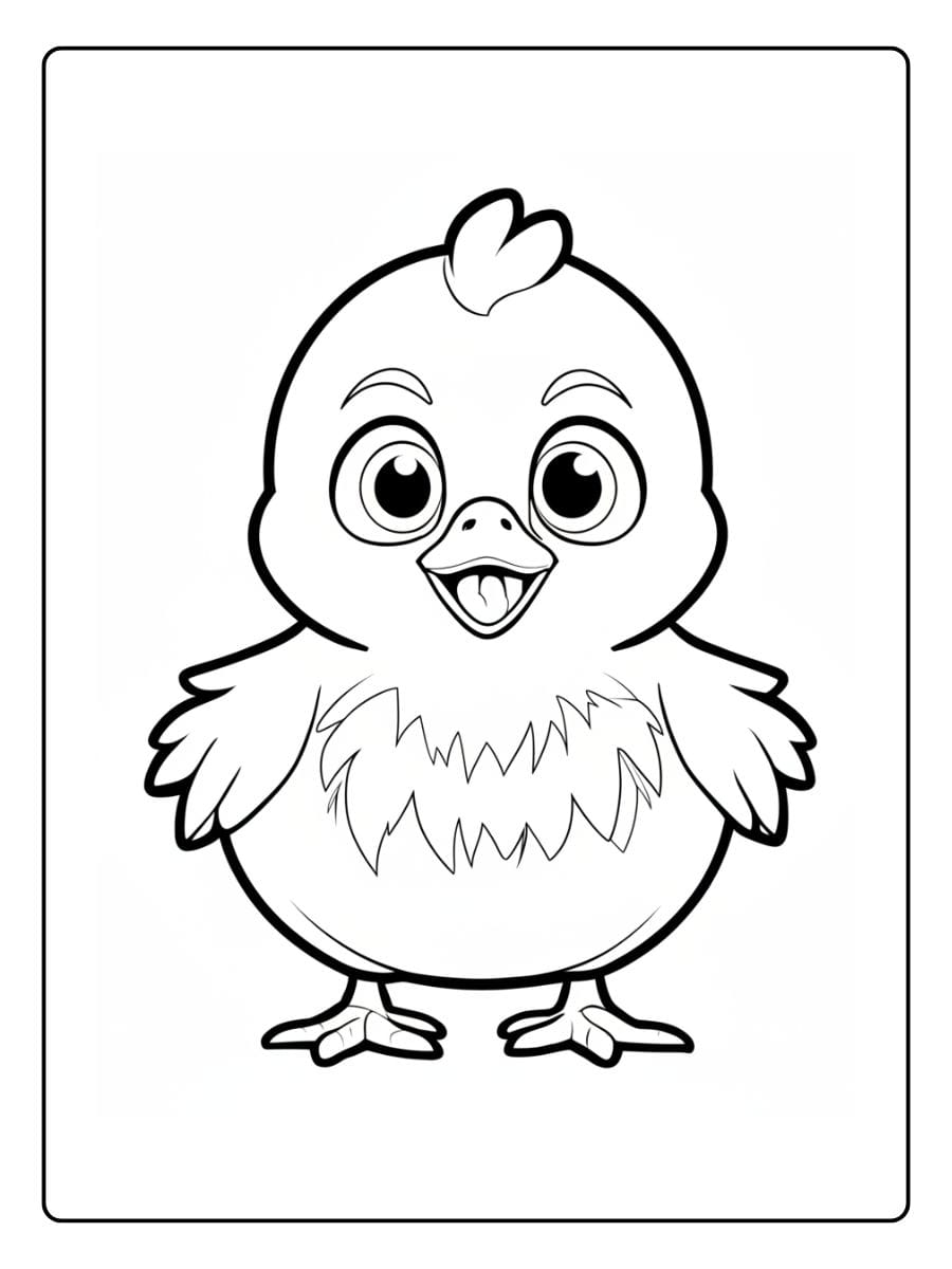 Kleurplaat Schattige Diertjes (9)