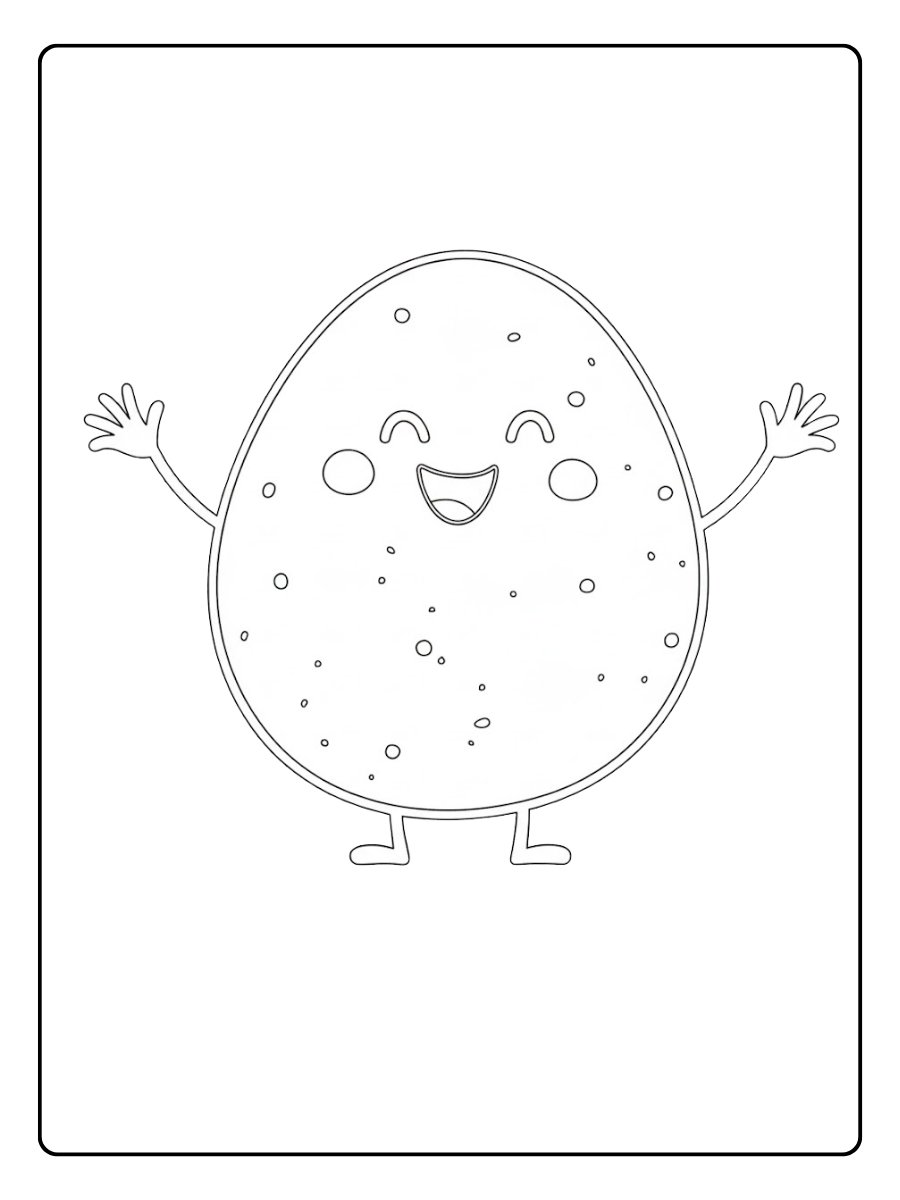 Kleurplaat schattig Vrolijke oogst