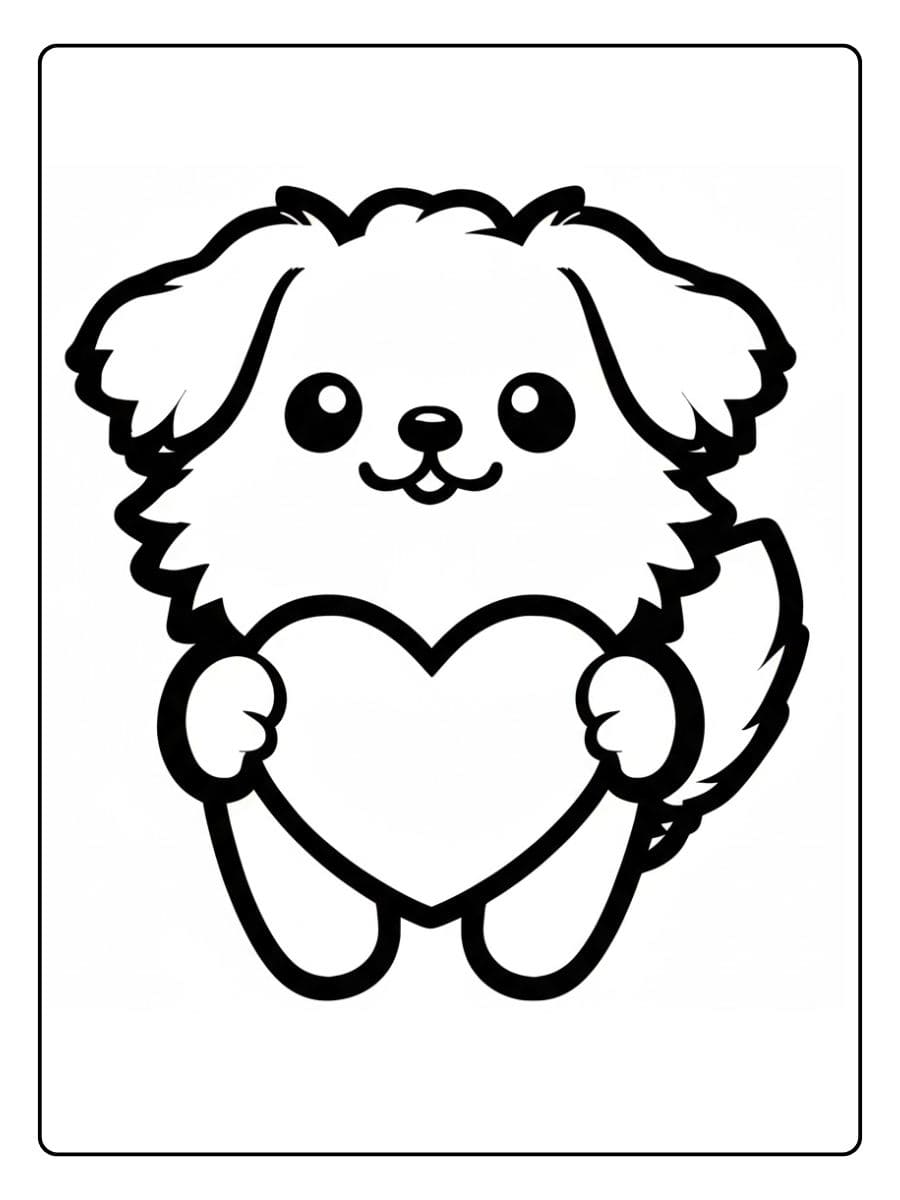 Koala als vrolijke puppy kleurplaat Kleurplaat puppy schattig