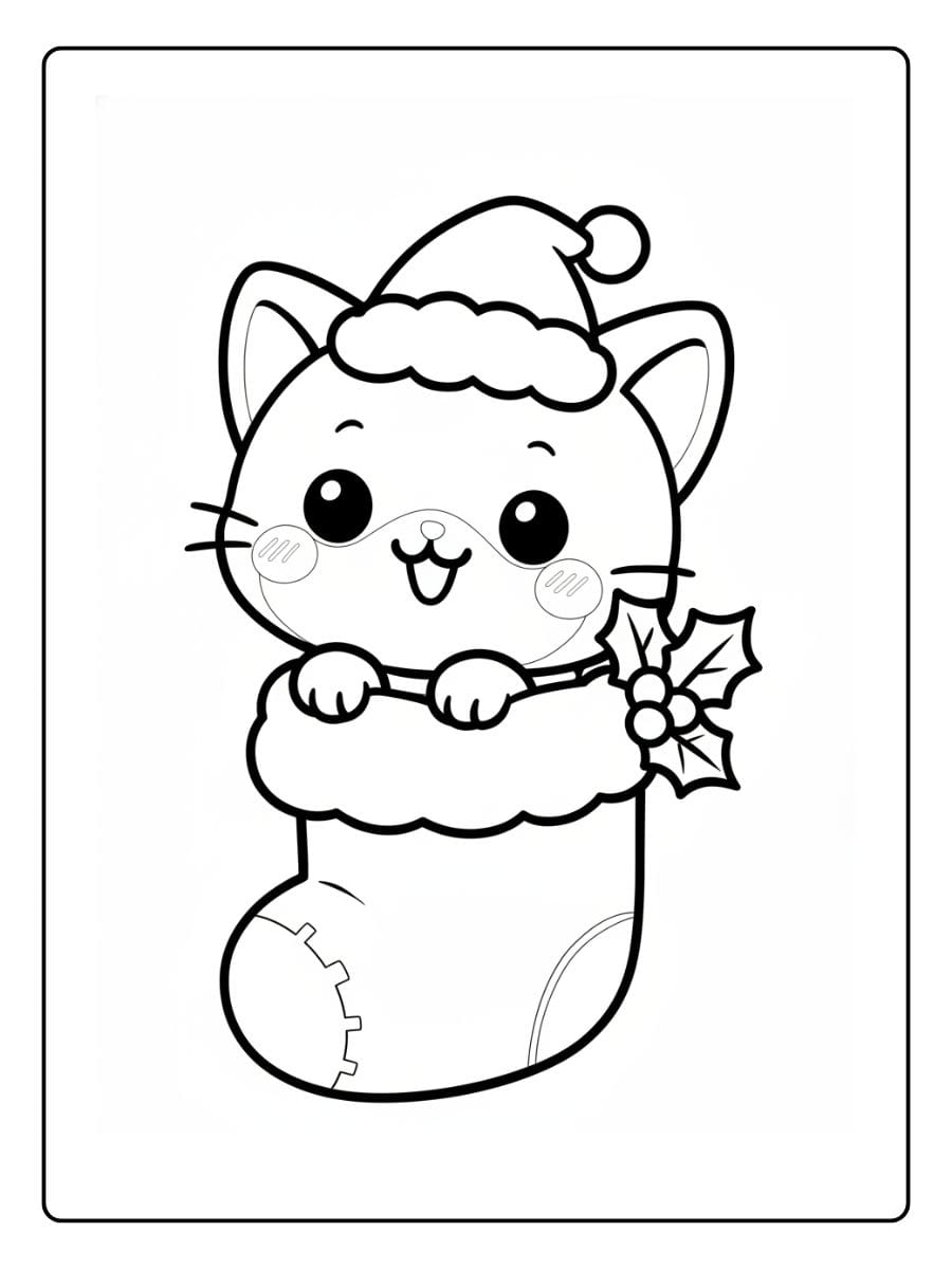 Schattig Poesje Kleurplaat (5)