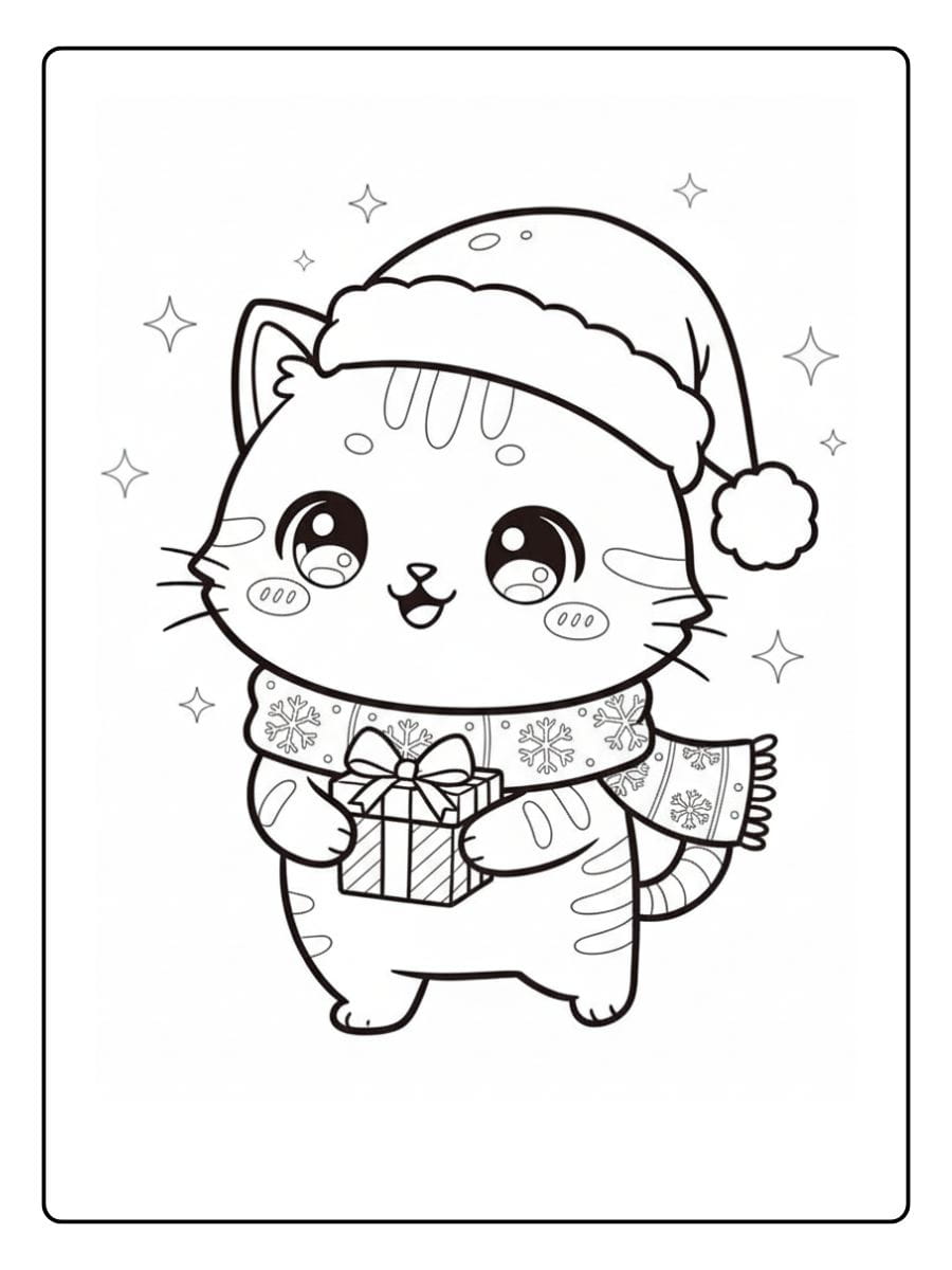 Schattig Poesje Kleurplaat (7)