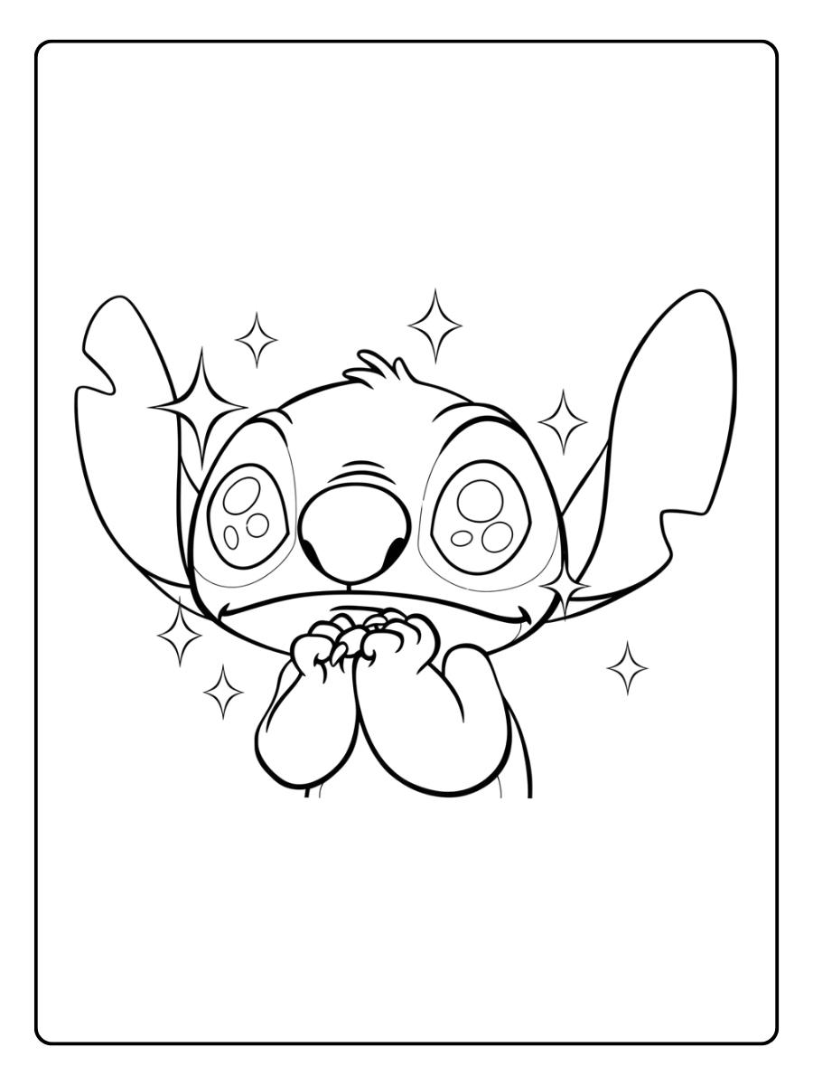 Stitch Kleurplaat Schattig Onze lieve Alien Stitch