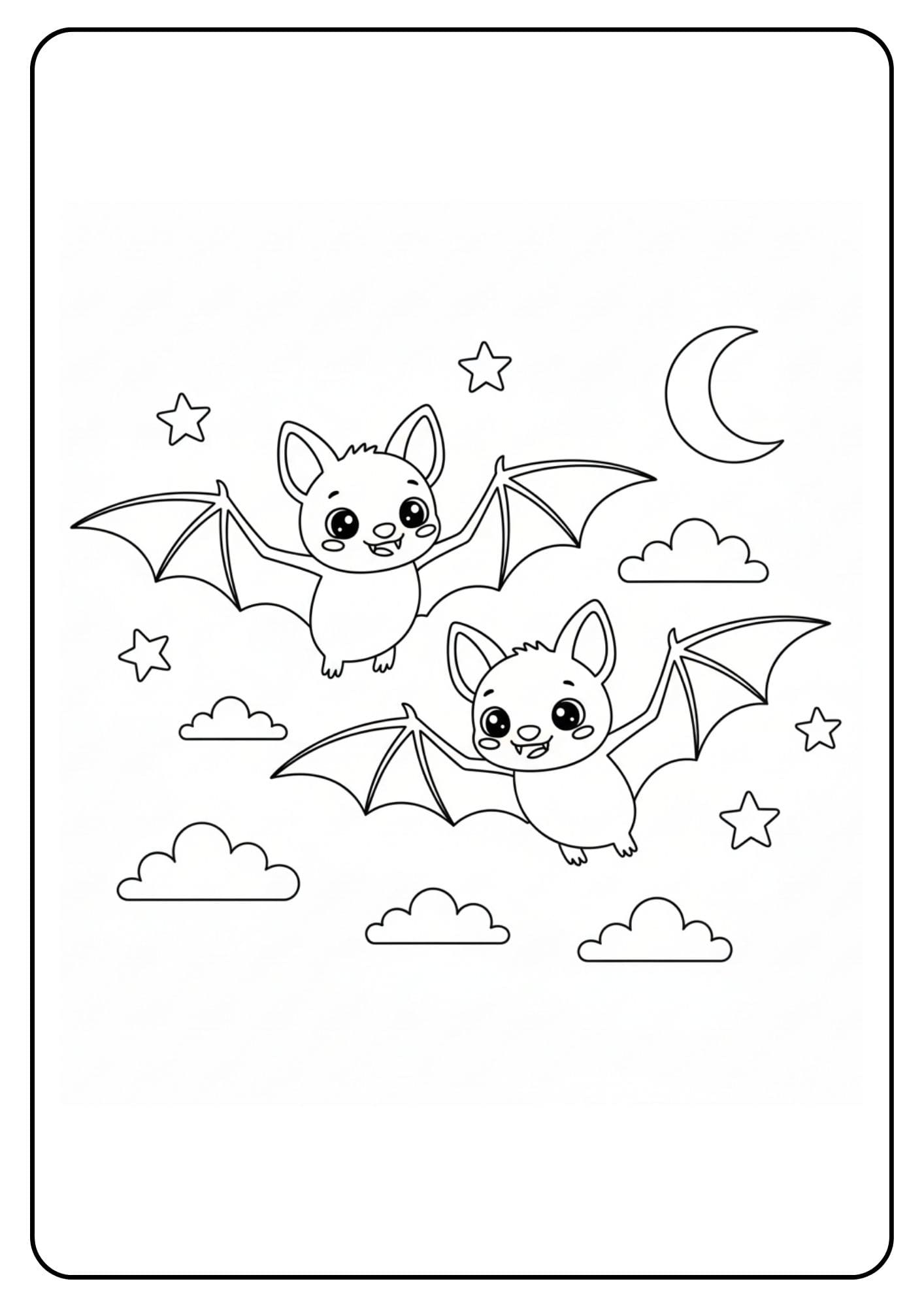 Vleermuis schattig duo