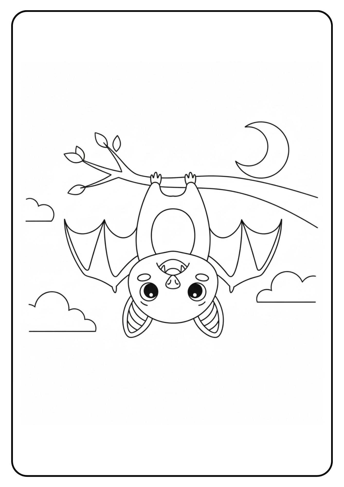 Vleermuis schattig hangend