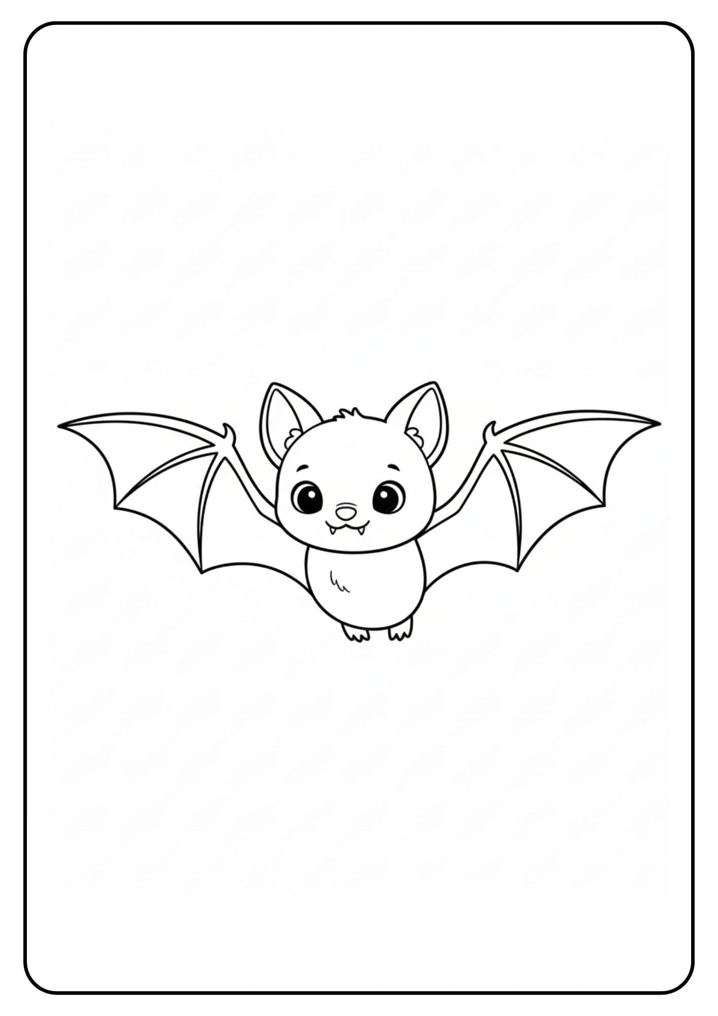 Vleermuis schattig vliegend