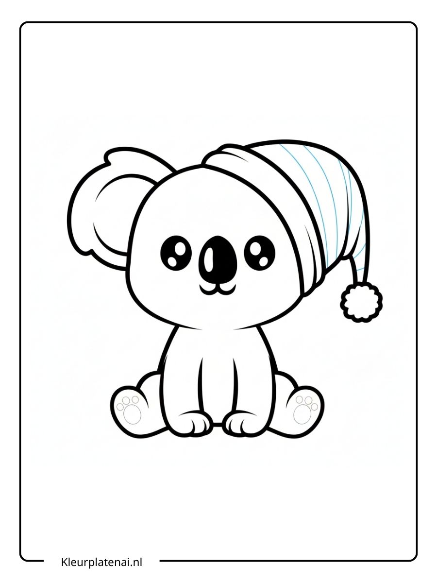 kleurplaat koala schattig (18)