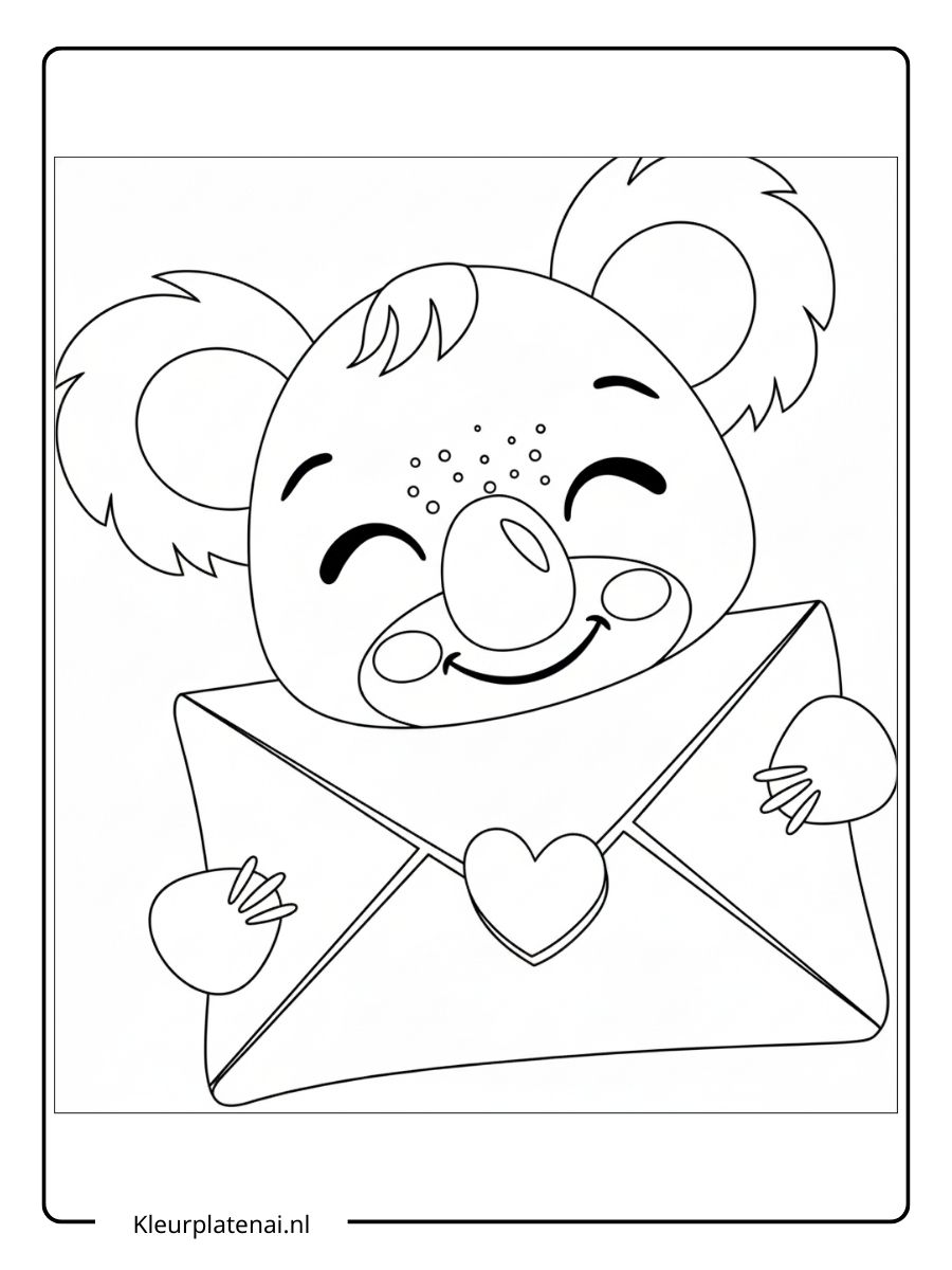 kleurplaat koala schattig (20)
