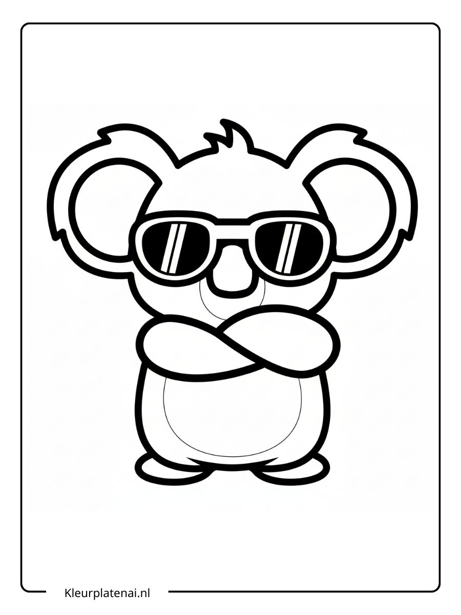 kleurplaat koala schattig (6)