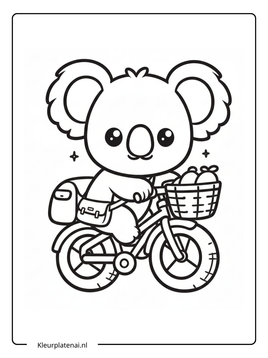kleurplaat koala schattig (9)