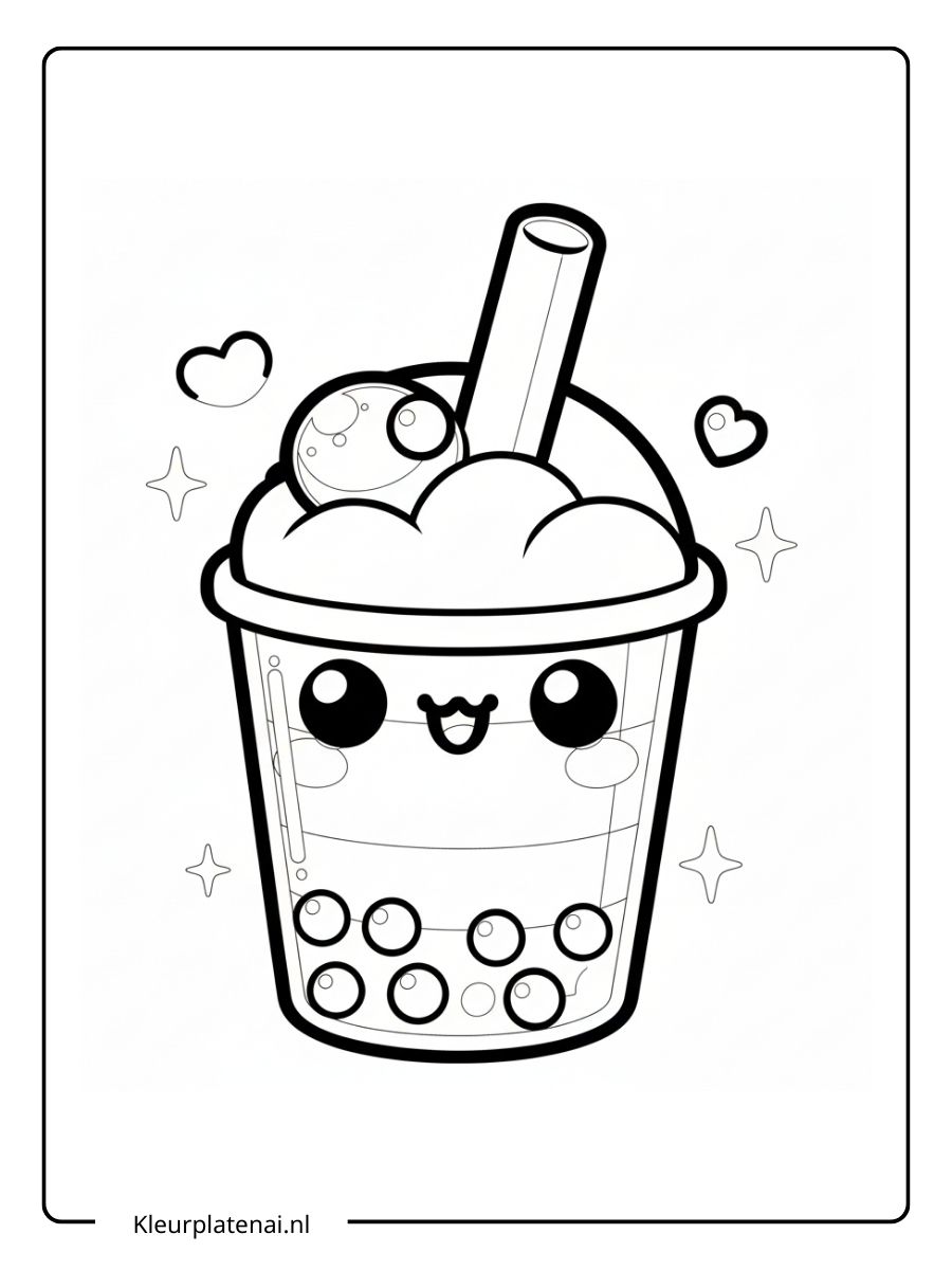 kleurplaten schattig eten (15)