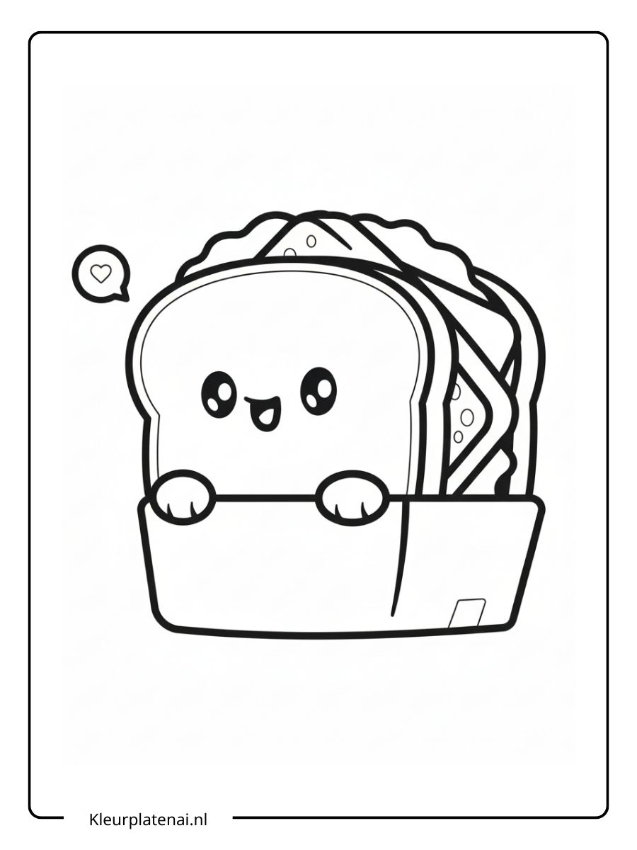 kleurplaten schattig eten (3)