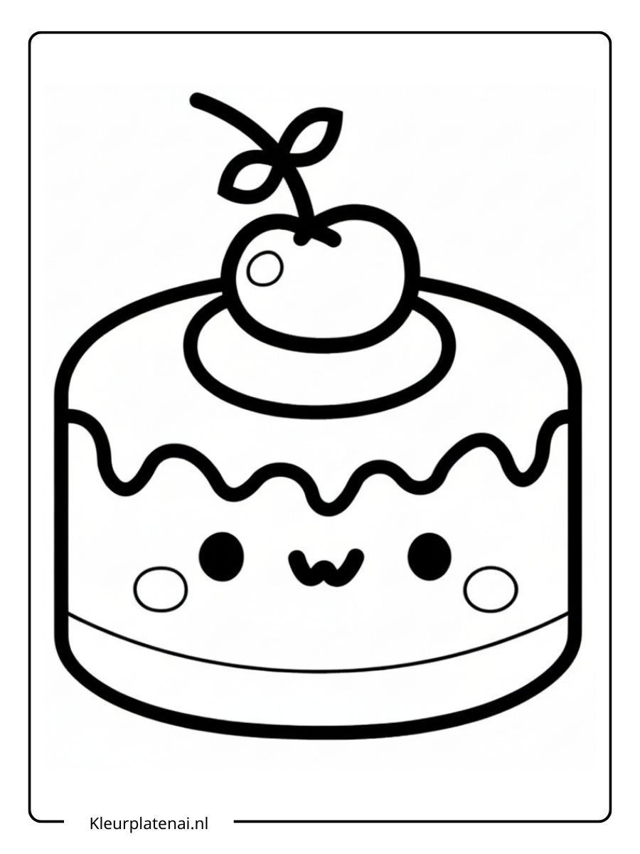 kleurplaten schattig eten (5)