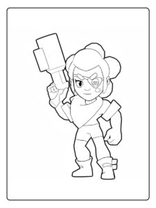 Belle Brawl Stars kleurplaat